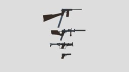 M1911 Custom Gunsmith Low Poly custom, carbine, pistol, gunsmith, customisable, weapon, lowpoly, gun