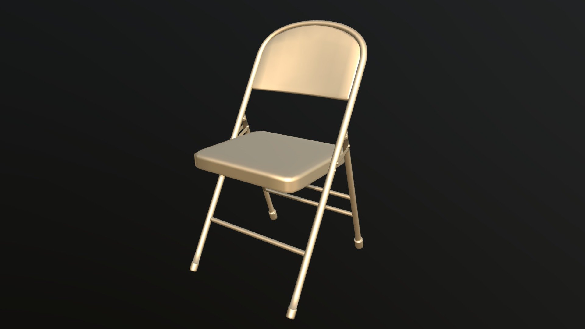 Folding Chair.  Download file contains FBX and Rigged Maya scene file 3d model