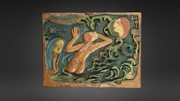 Soyez mystérieuses moon, flower, sculpted, life, paul, tahiti, , museum, age, woman, carved, polynesia, symbolism, mysterious, francecollections, brittany, orsay, allegory, gauguin, post-impressionism, synthetism, marquesas, clohars-carnoet, pouldu, wood, sculpture, noai