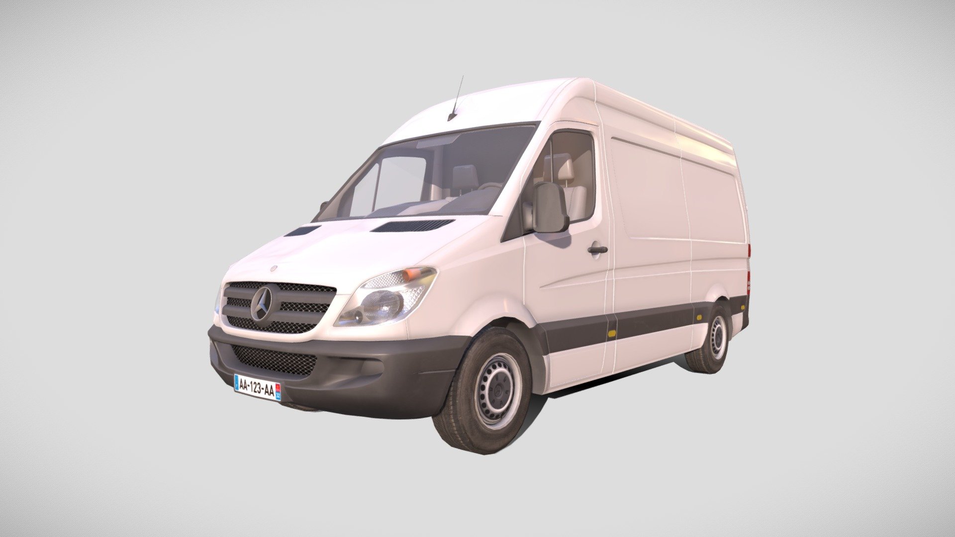 Mercedes Benz Sprinter 2006 - Medium Poly
Made on Cinema 4D Substance Painter and Photoshop. -&gt; 4K Texture
 This model is not free of rights 
You must inform me of your usage. 
By Max 
Contact Discord : Max#5532 - Mercedes Benz Sprinter 2006 - Download Free 3D model by Max (@Max-5532) 3d model