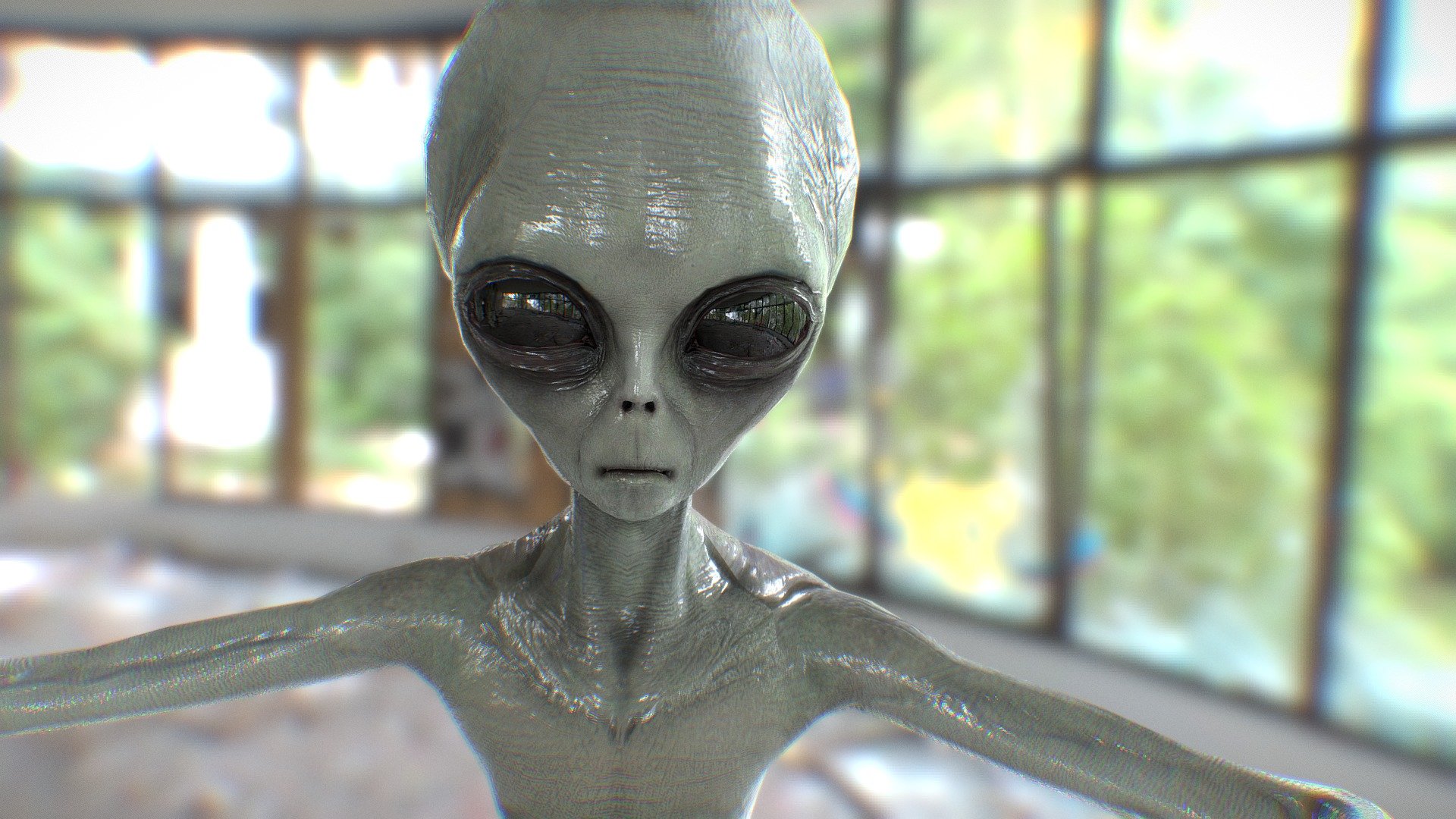 Alien Treading Water - 3D model by alexjferraro (@Alex.Ferraro) 3d model