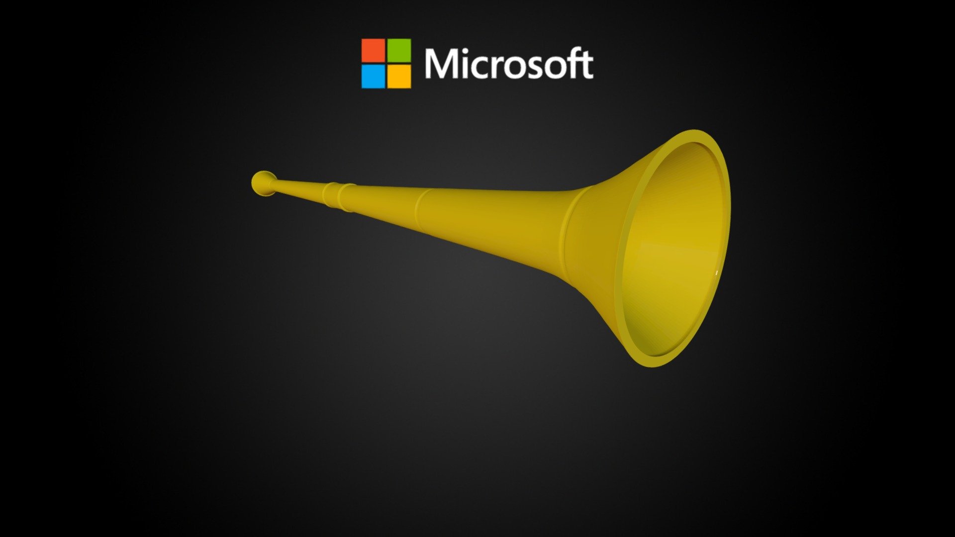 Vuvuzela - Download Free 3D model by Microsoft 3d model