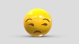 Apple Unamused Face face, set, apple, messenger, smart, pack, collection, icon, vr, ar, smartphone, android, ios, samsung, phone, print, logo, cellphone, facebook, emoticon, emotion, emoji, chatting, animoji, asset, game, 3d, low, poly, mobile, funny, emojis, memoji