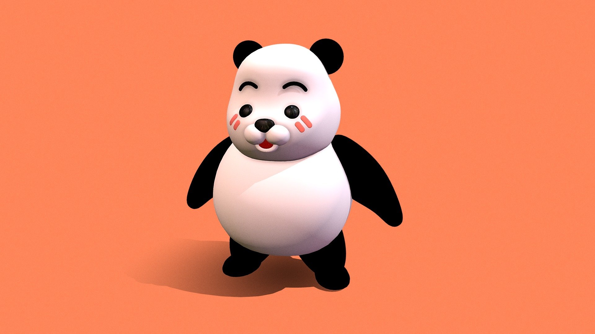 FAFA panda - FAFA - 3D model by edwinoprasetya 3d model