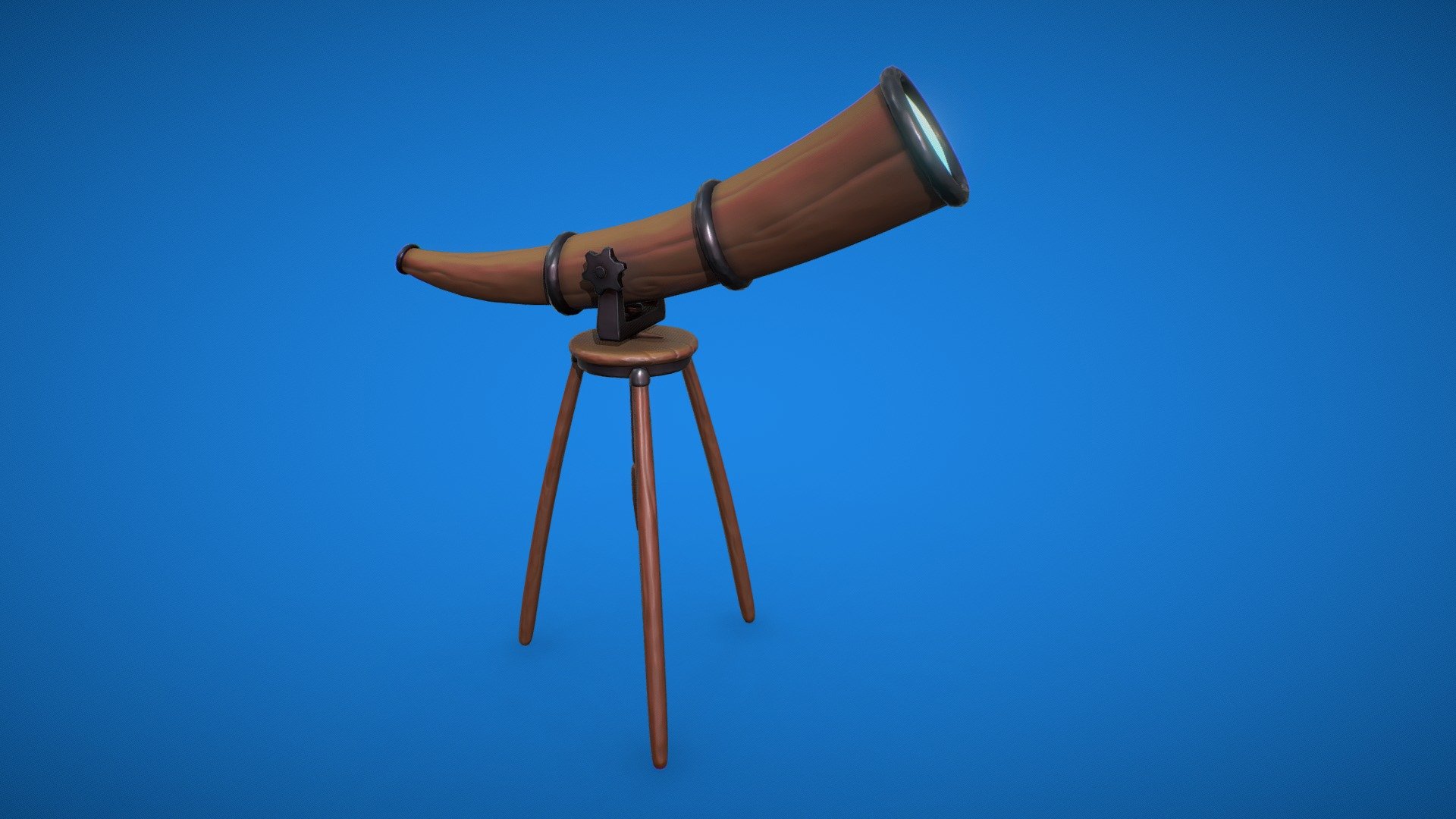 Something quick, simple and free&hellip; - Stylized telescope - Download Free 3D model by Aartee 3d model