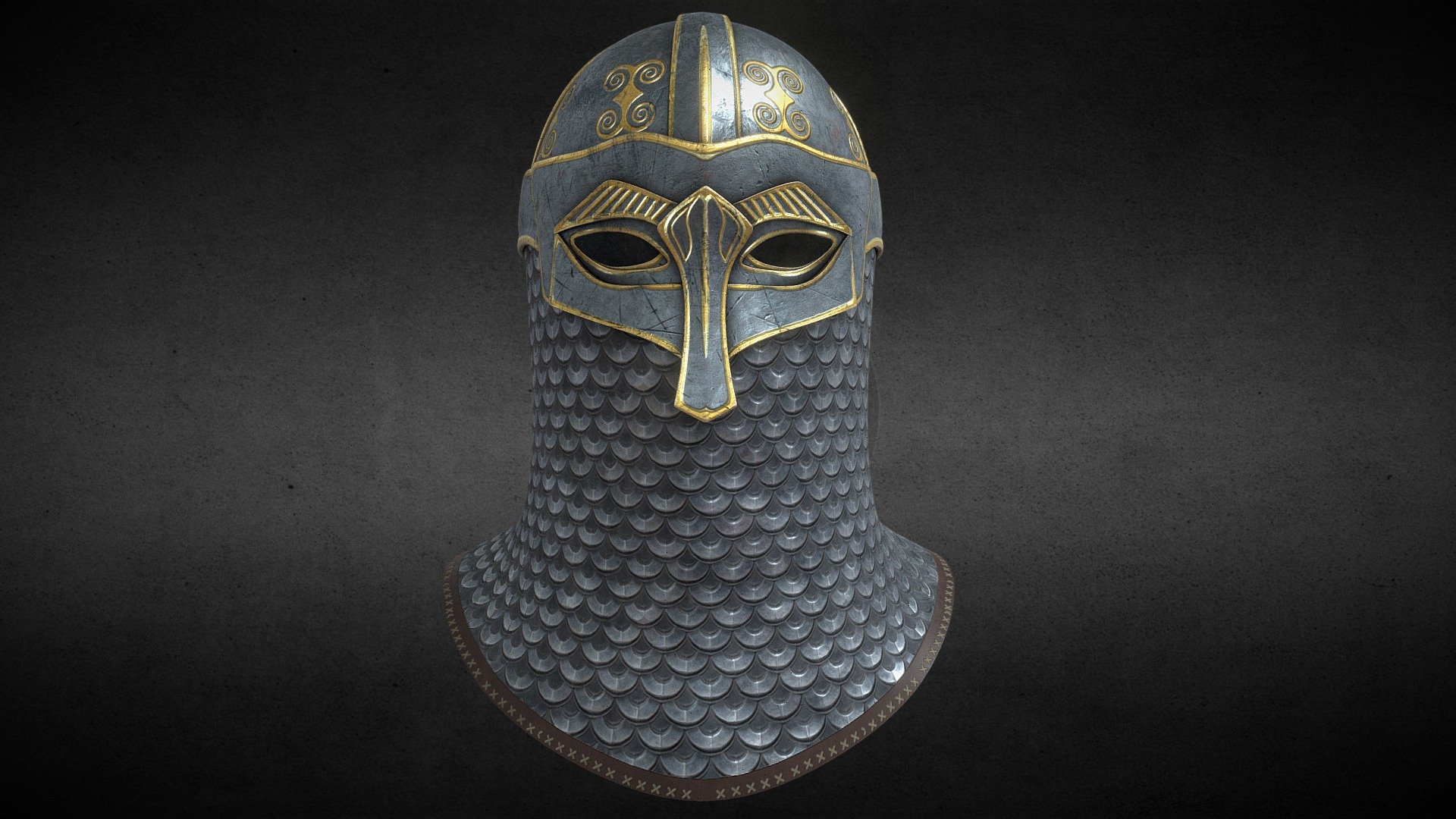 Fashioned from the finest materials, each detail meticulously sculpted, this 3D model captures the essence of a bygone era. From the intricately designed nose guard to the sturdy cheek guards, every element resonates with authenticity and strength. The helmet’s ornate engravings pay homage to the rich history and fierce spirit of the Viking warriors, invoking a sense of valor and respect 3d model