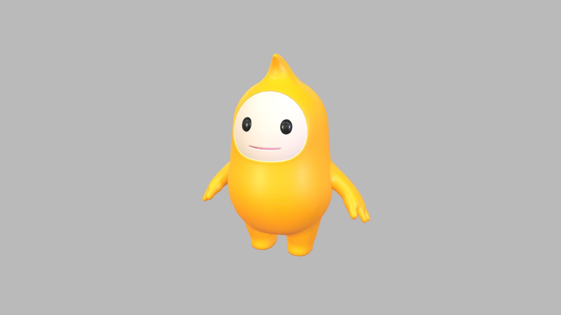 Yellow Mascot          

3d cartoon model.          


Ready for your Game, App, Animation, etc.          

File Format:          

-3ds Max 2022          

-FBX          

-OBJ          
   


PNG texture               

2048 x 2048                


- Diffuse                        

- Roughness                         



Completely UVunwrapped.          

Non-overlapping.          


Clean topology 3d model