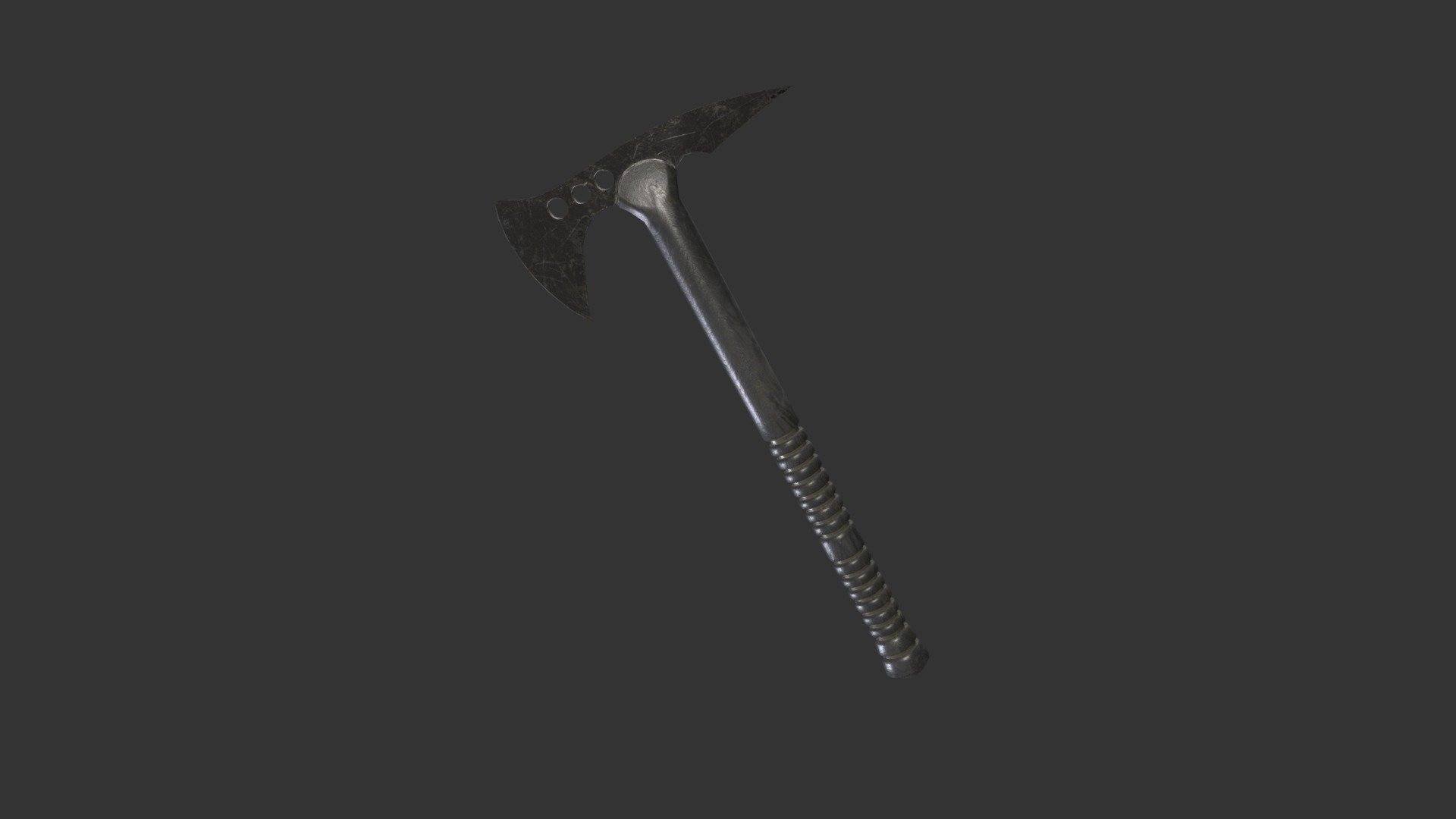 model made for study of texture, and as the low amount of polygon, ideal for games and applications in realtime - battle ax - 3D model by Igor.Belloto 3d model