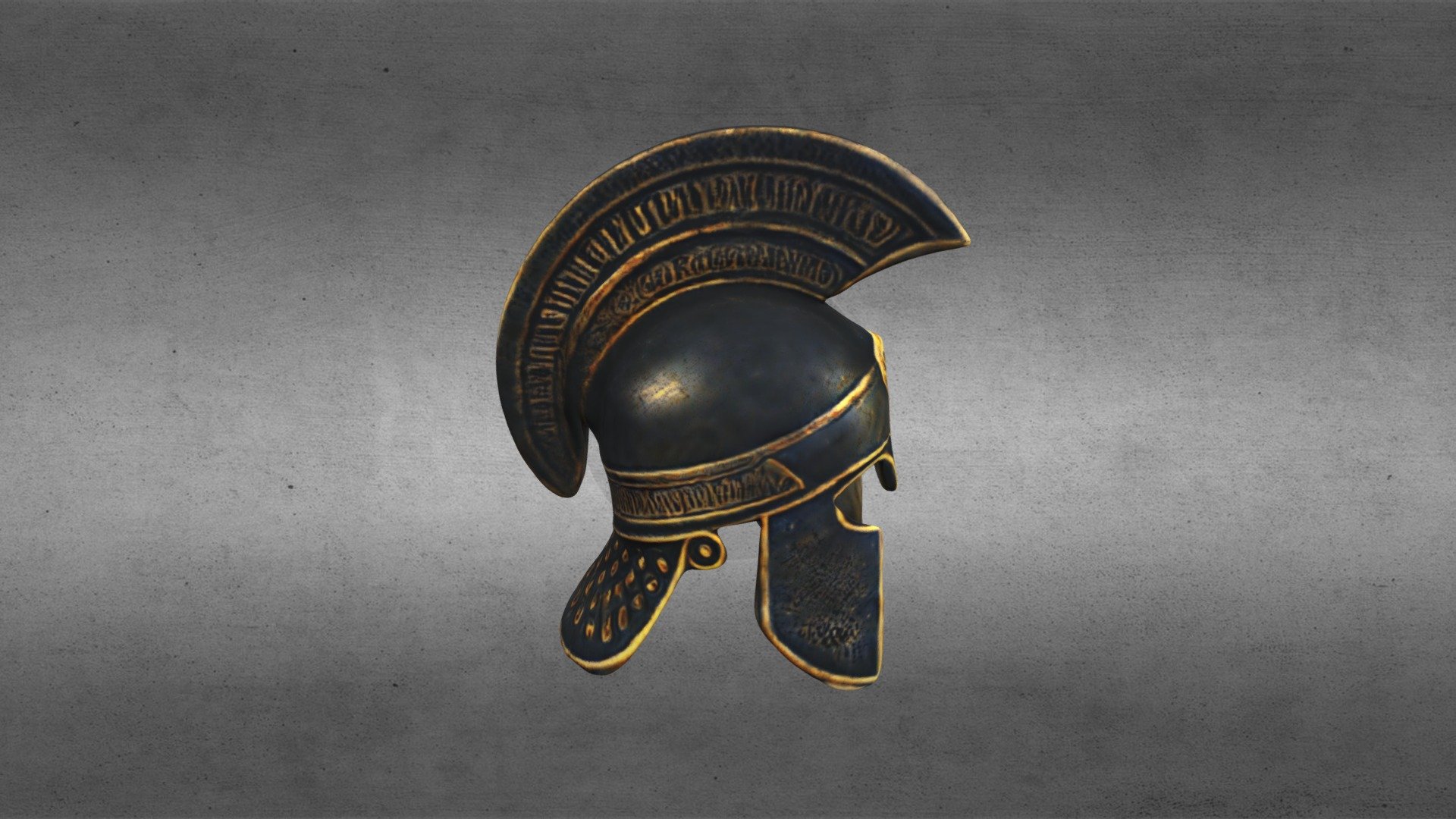 Ancient Greek helmet with a high crestand gilding .
Древнегреческий шлем с высоким гребнем и позолотой 3d model