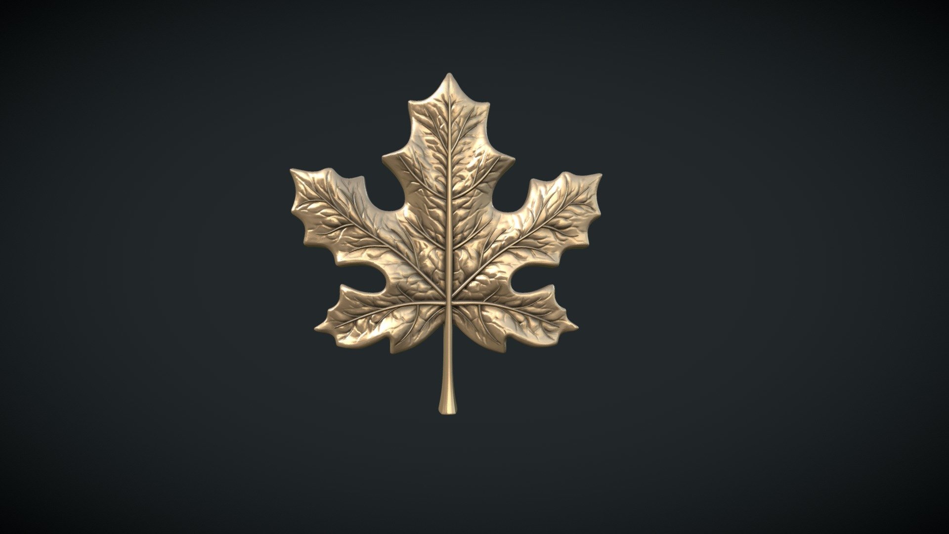 Print ready Maple Leaf.

Measure units are meters, it is about 3 cm in height. 

Mesh is manifold, has no bad contiguous edges.

============================================================

Available formats: .blend, .fbx, .stl, .obj, .dae., .3ds

Mesh consists of 327286 triangular faces. 

============================================================

Simple Cycles materials that can be used for rendering are available in .blend file 3d model