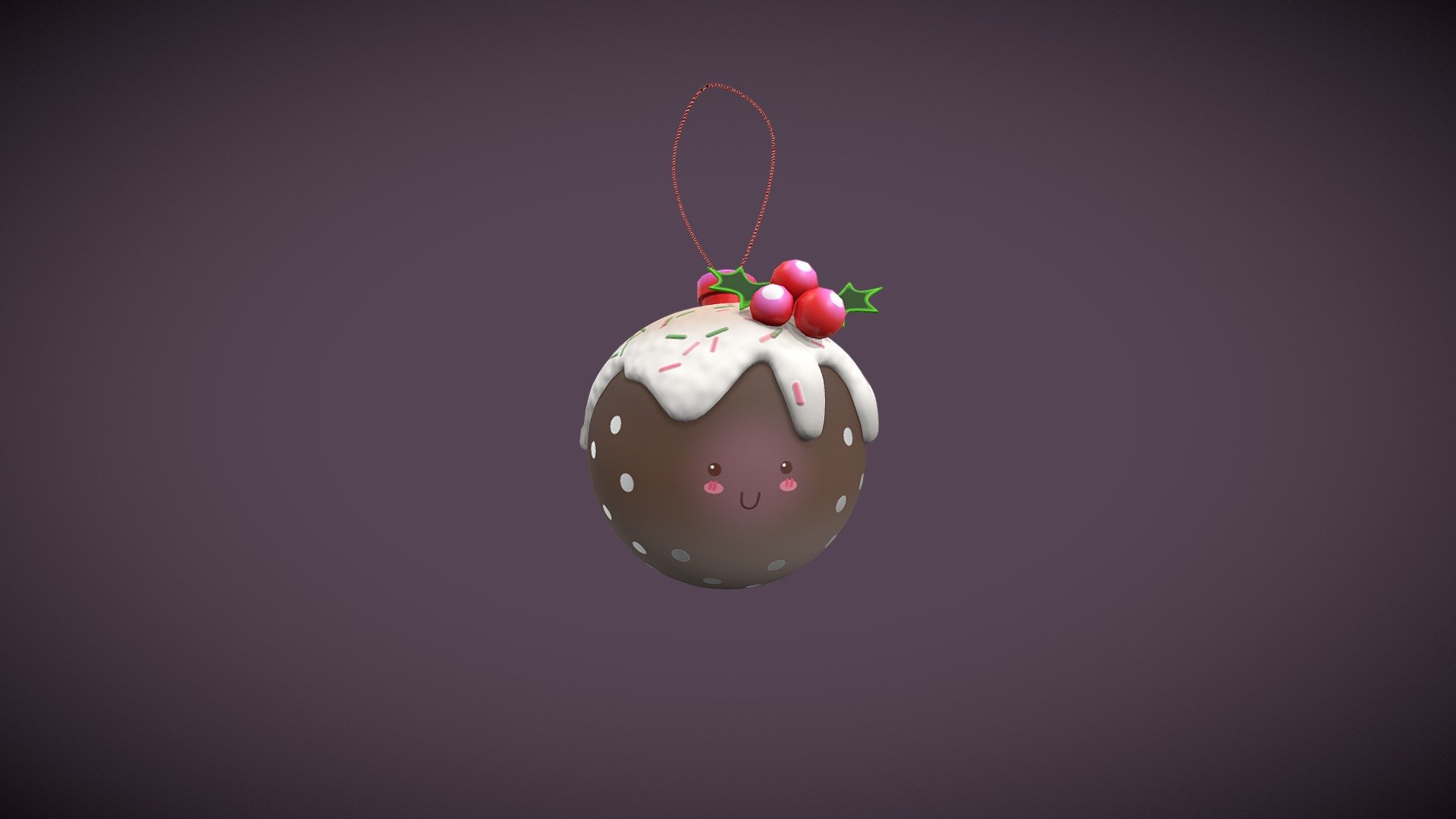 Christmas pud - 3D model by Ioana Oprisan (@ioanaoprisan) 3d model