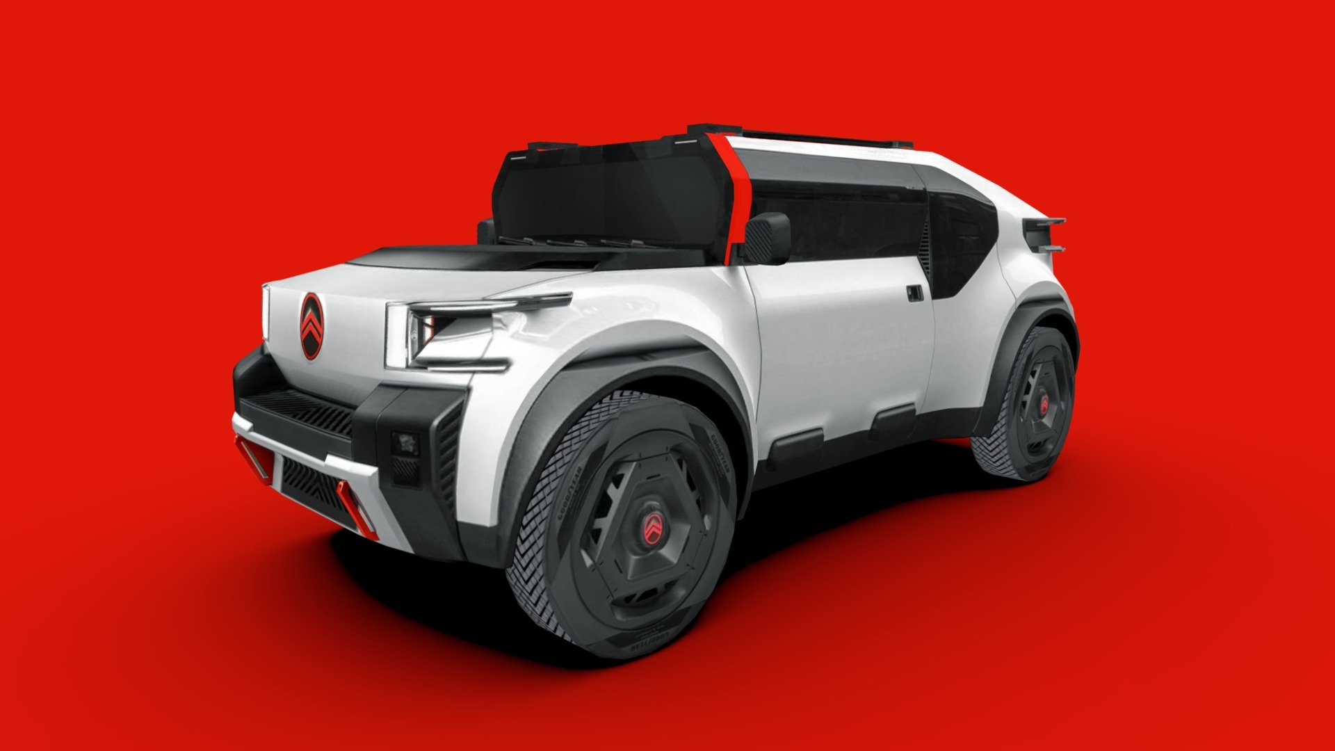 3d model of the 2022 Citroen Oli Concept, an all-electric concept car

Note that this particular model was modeled using only photos, so it is not entirely accurate.

The model is very low-poly, full-scale, real photos texture (single 2048 x 2048 png).

Package includes 5 file formats and texture (3ds, fbx, dae, obj and skp)

Hope you enjoy it.

José Bronze - Citroen Oli Concept 2022 - Buy Royalty Free 3D model by Jose Bronze (@pinceladas3d) 3d model