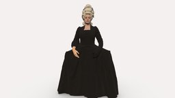 Countess 0906 style, people, fashion, beauty, miniatures, realistic, woman, countess, attire, character, 3dprint