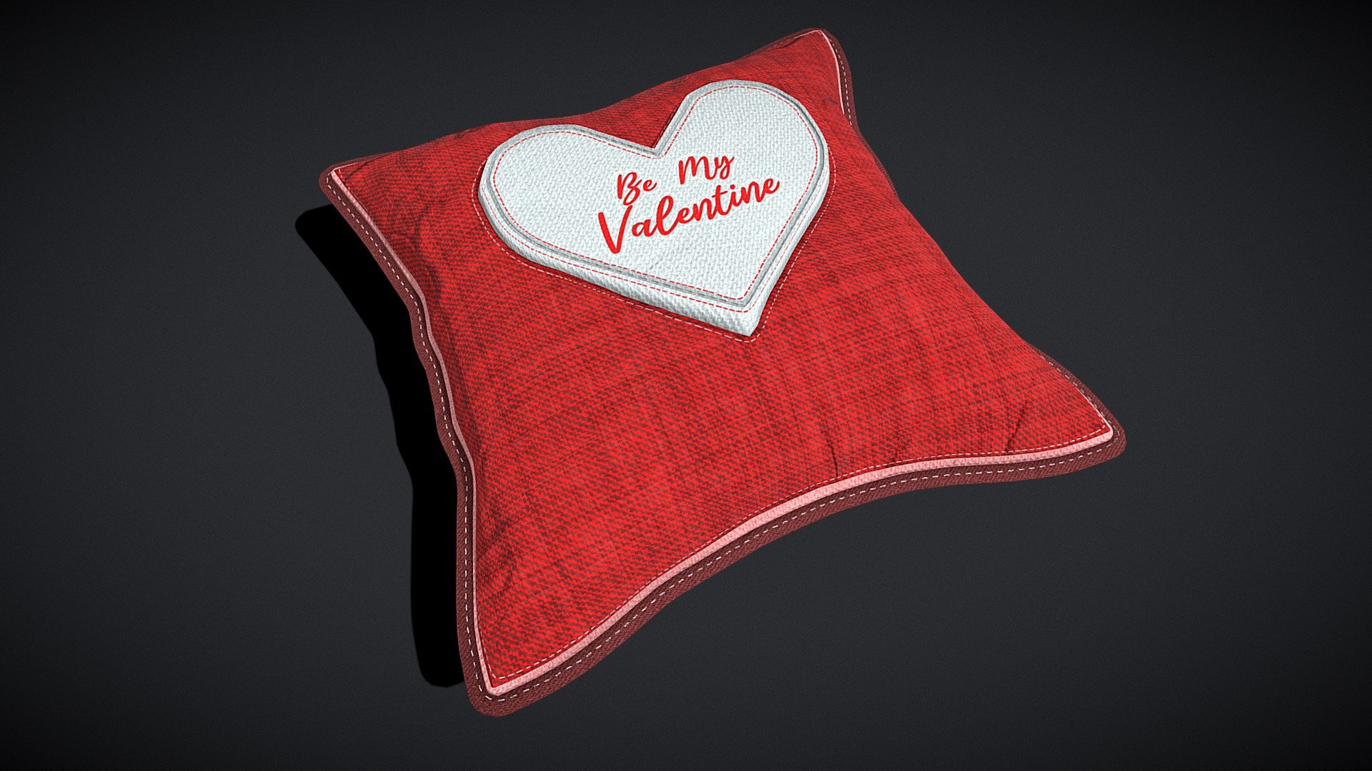 Be Mine Valentine Pillow 
VR / AR / Low-poly
PBR approved
Geometry Polygon mesh
Polygons 4,112
Vertices 4,375
Textures 4K PNG - Be Mine Valentine Pillow - Buy Royalty Free 3D model by GetDeadEntertainment 3d model