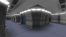 Modular Star Trek Corridor spaceships, starship, startrek, corridor, outerspace, blender-3d, blender3dmodel, blender, sci-fi
