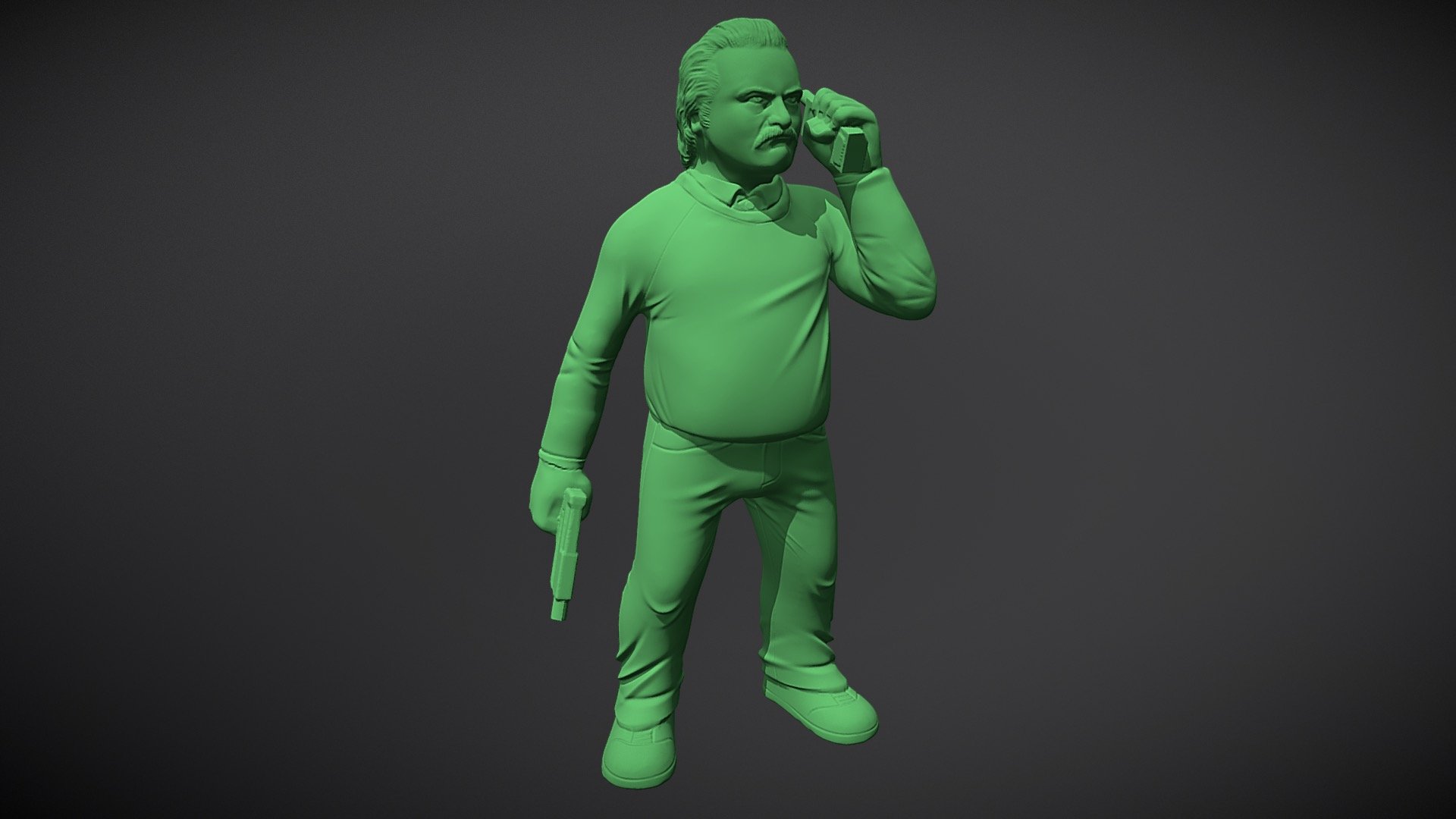 toy line char #1 - pablo escobar - 3D model by Project Fab (@LucaRossi) 3d model