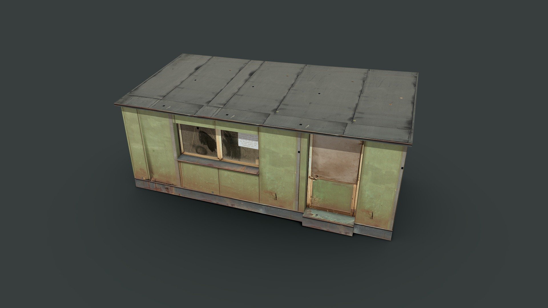Barrack building - lowpoly game ready model

1K PBR Textures - Diffuse, Normal,  Roughness - Barrack 2 - Buy Royalty Free 3D model by l0wpoly 3d model