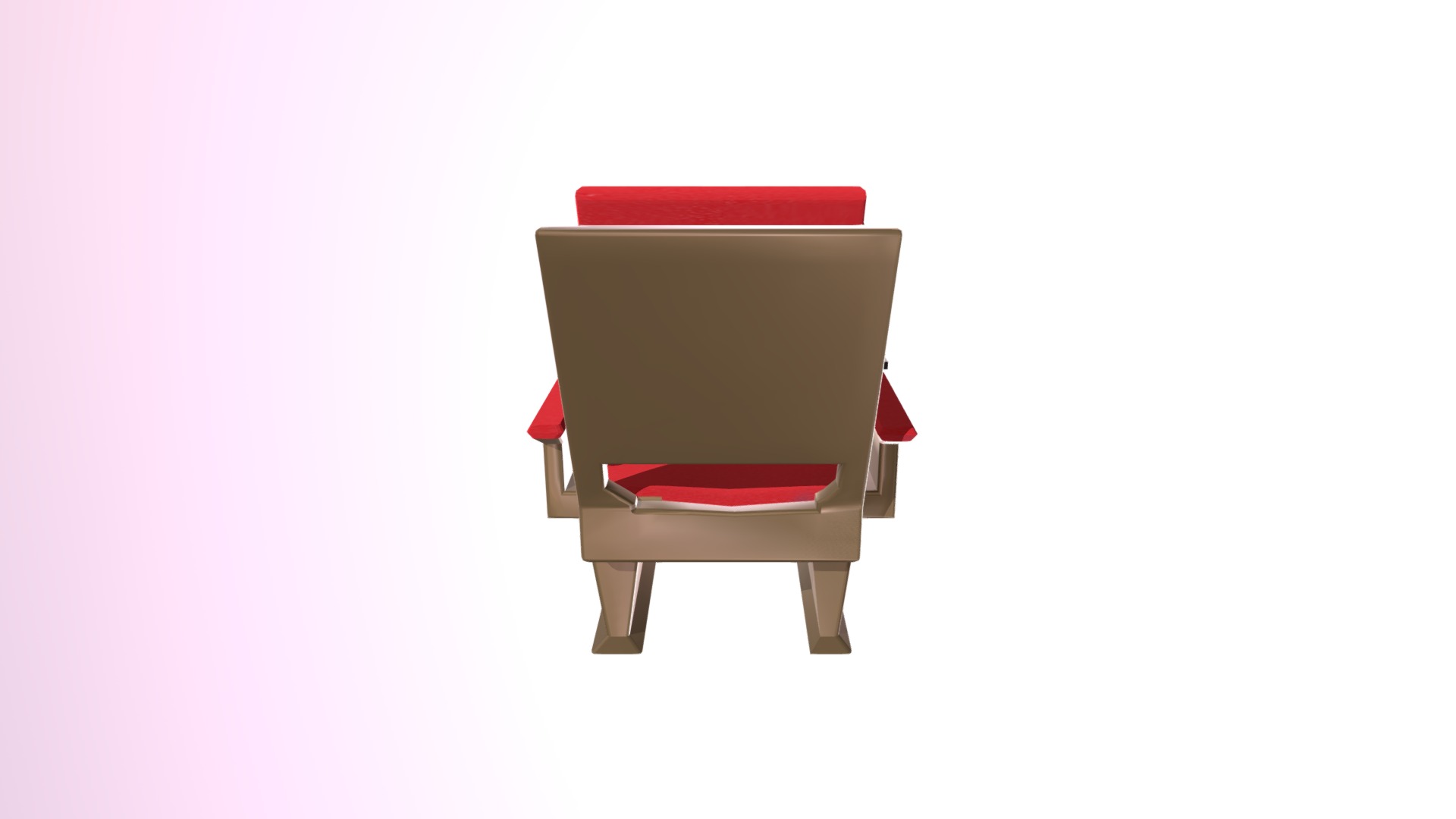 Old Cinema chair - Chair - 3D model by DarkWhiteWolf3 3d model