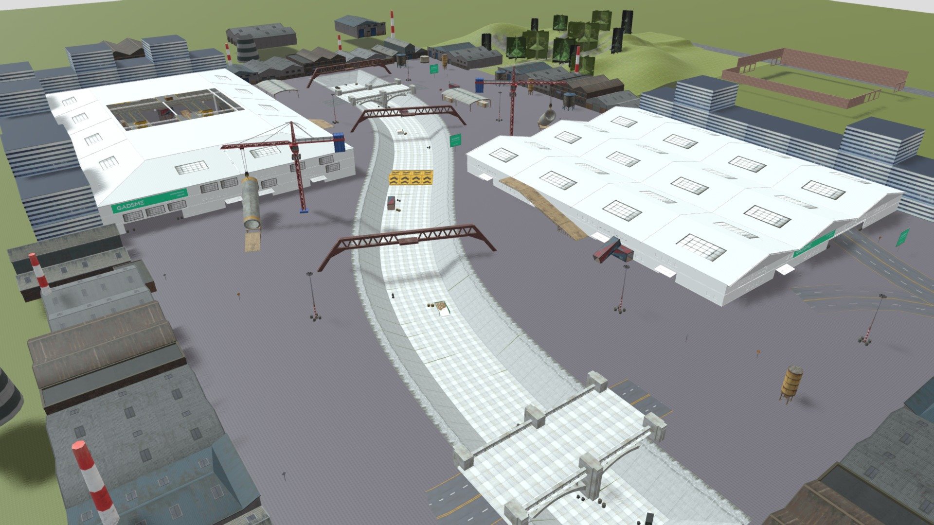 Warehouse - Warehouse - 3D model by Wasi204 (@hafizzwaseem88) 3d model