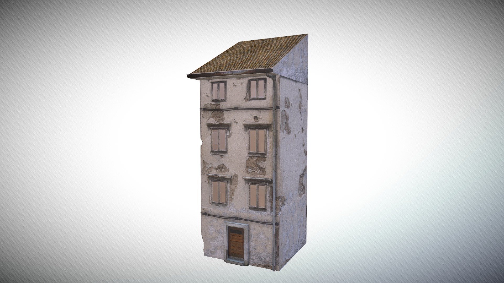 Gameready model - Old House - Buy Royalty Free 3D model by Dexsoft Games (@dexsoft-games) 3d model