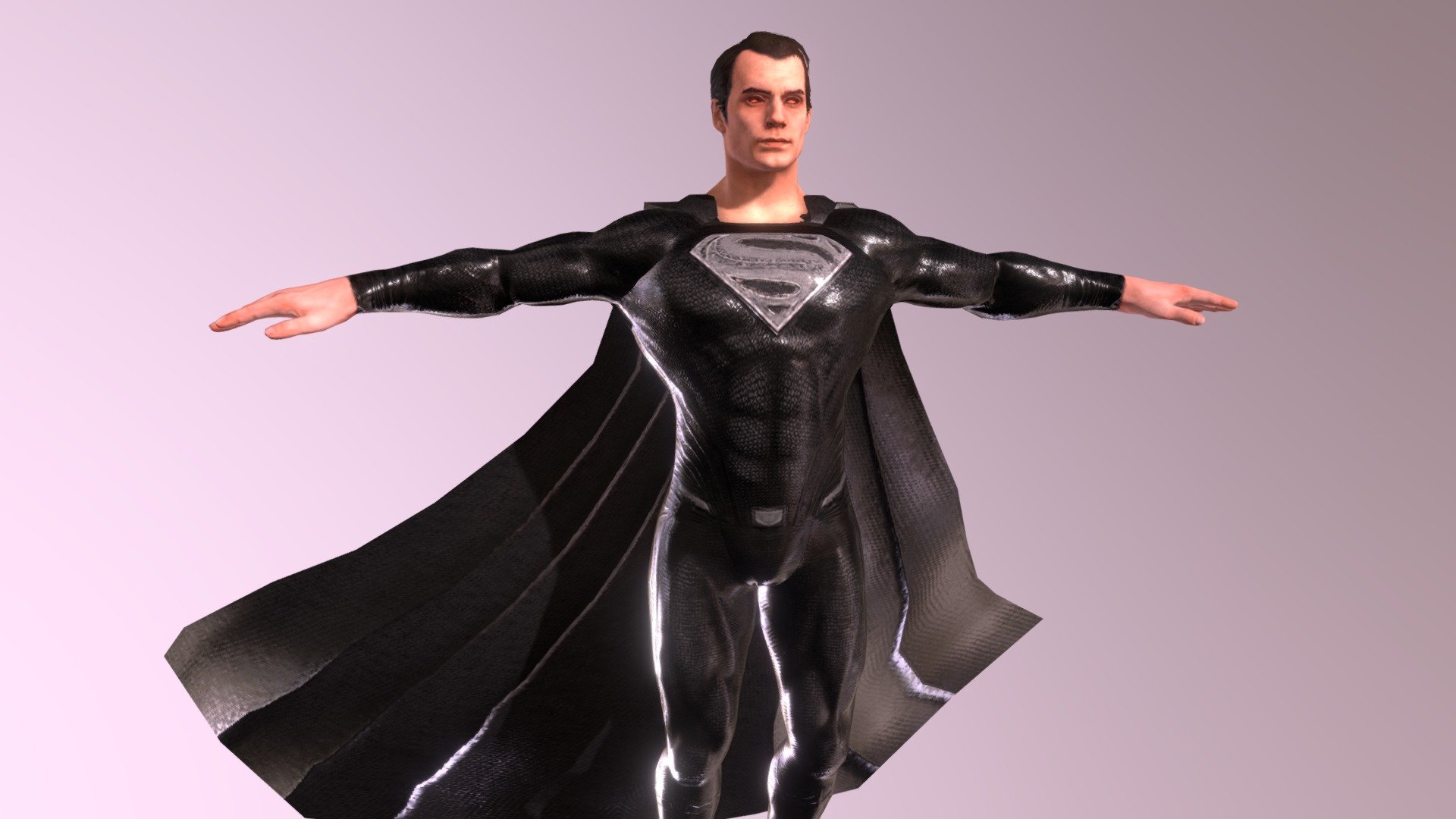 Sorry ,about the Eyes is displaced &amp; the cape being glitched at some places ,its a bug from sketchfab 3D viewer ,but the downloadable file is separared one and its good to go ,fully rigged includes some facial morphs ,hope u like it !!!! then do buy it  ✌️✌️✌️

Model - Superman (Henry Cavill) Black Suit 3D model download, from Zack Synder Justice league

Credits : I dont not own any character rights ,all belong to be repressentative owners warner bros.
 - Superman (Henry Cavill) Black Suit 3D model - Buy Royalty Free 3D model by Ak Creations (@akcreations) 3d model