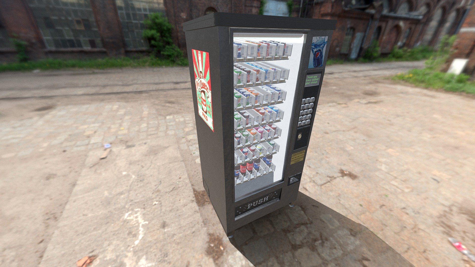 A vending machine that sells Soda of a high varity - Soda Vending Machine - Download Free 3D model by RasenDan 3d model