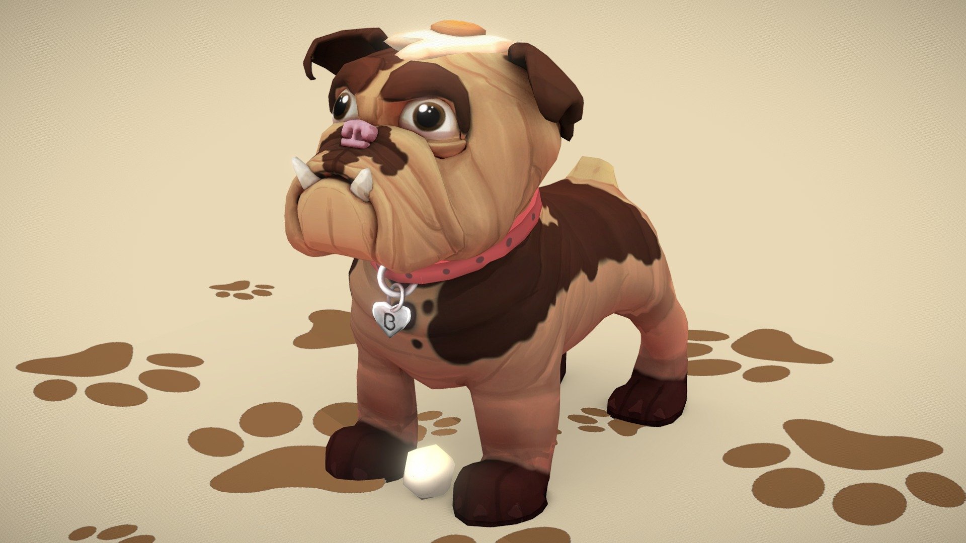 Small project, looking for feedback and want to improve my shading :)
Dog with a egg on his head - Dog with a egg on his head - 3D model by Yvette Kooke (@YvetteKooke) 3d model