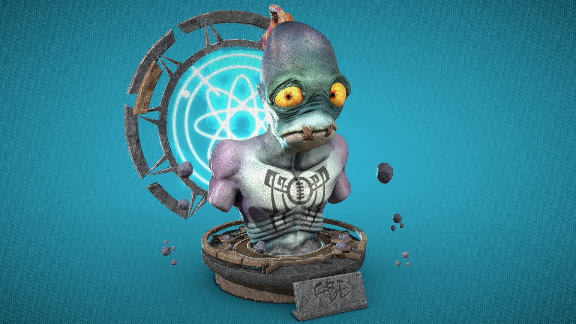 This is my fanart of Abe, the main character of Oddworld series. I made it in one week for a contest in my academy. Hope you like it 3d model