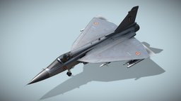 HAL Tejas airplane, fighter, interceptor, aircraft, jet, fighterjet, hal, supersonic, deltawing, tejas, vehicle, lowpoly, military, rigged, noai