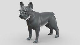 French Buldog V1 3D print model stl, dog, pet, animals, figurine, 3dprinting, doge, 3dprint, dogstl, stldog