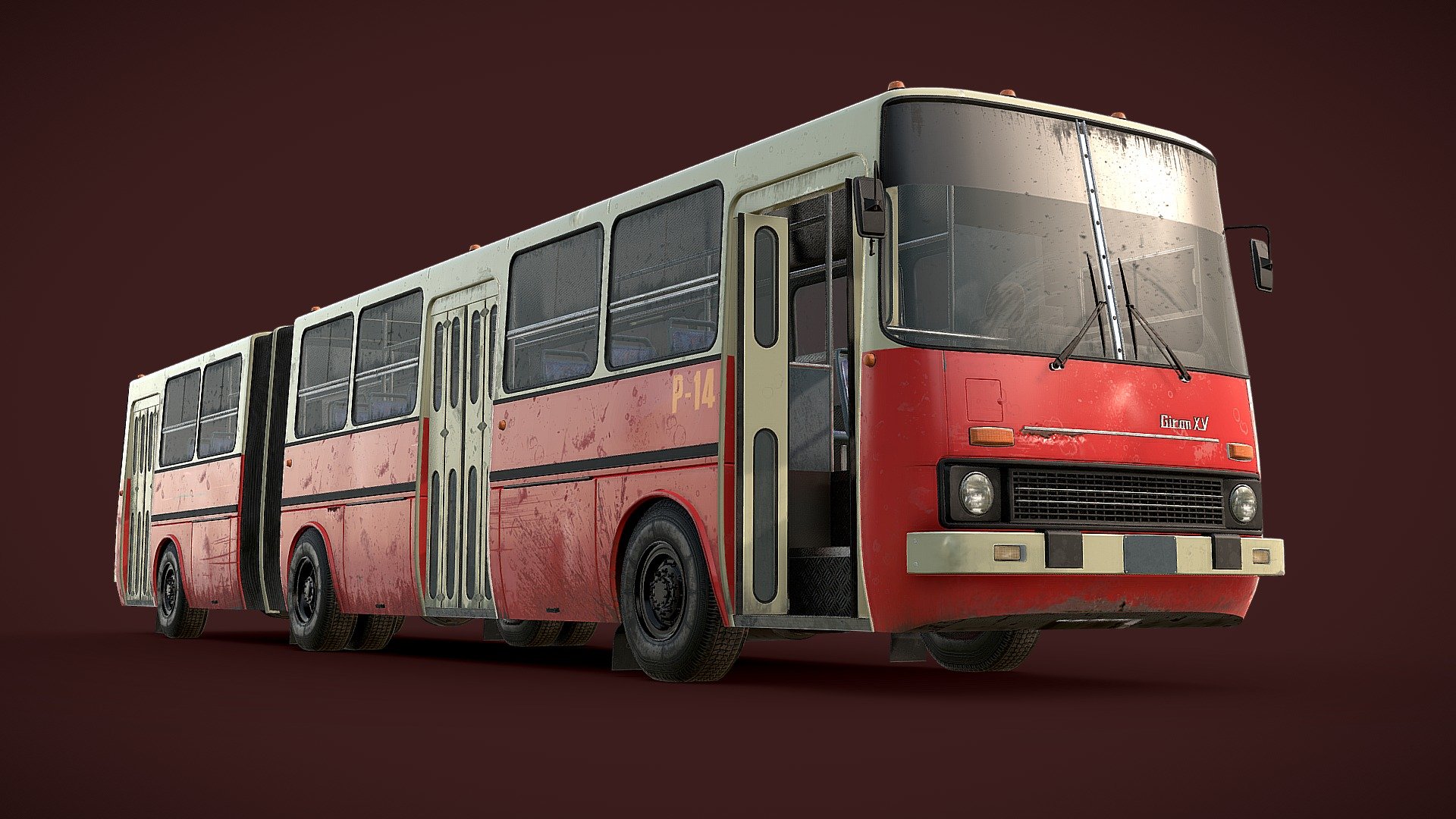 Soviet Bus
The mesh has 157k Triangles so it is possible to be used in any real-time project
it has PBR textures with a propper UVs layout to maximize texel density
Textures:
Bus_Body(4096x4096)
BaseColor, Roughness, Metallic, Normal
Bus_Glass(1024x1024)
BaseColor, Roughness, Metallic, Alpha - Soviet Bus - Buy Royalty Free 3D model by rfarencibia 3d model
