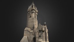 The National Wallace Monument tower, monument, scotland, substancepainter, substance, building
