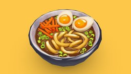Noodles food, bowl, soup, ramen, handpaintedtexture, noodles, handpainted, handpainted-lowpoly, soup-bowl, noodlesoup