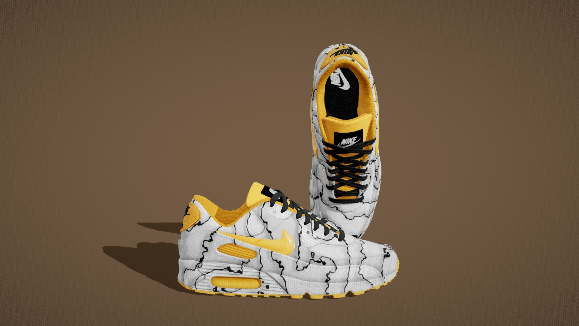 This are Airmax NIKE Shoes.

Textured differently,

There are 10 different textures and this is 7 of 10 Version.

Textures in 4k resolution 3d model