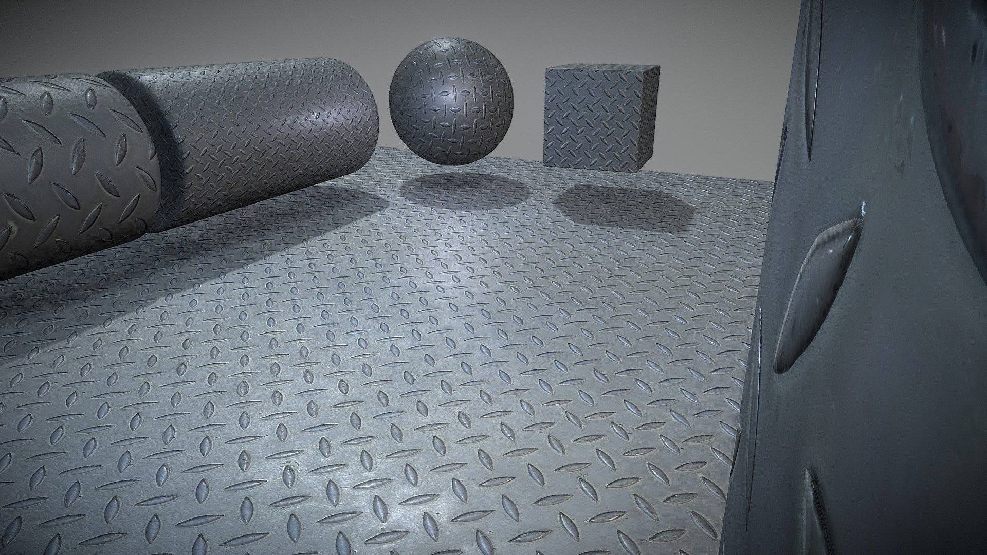 Here is a seamless and tileable texture set for metal floor plates.

Texture size 4k. 









Photographed and later edited with Blender.

Texture type included:




Colormap

Normalmap
 - Metal-Plate 1 | Texture Set (6) - Buy Royalty Free 3D model by VIS-All-3D (@VIS-All) 3d model