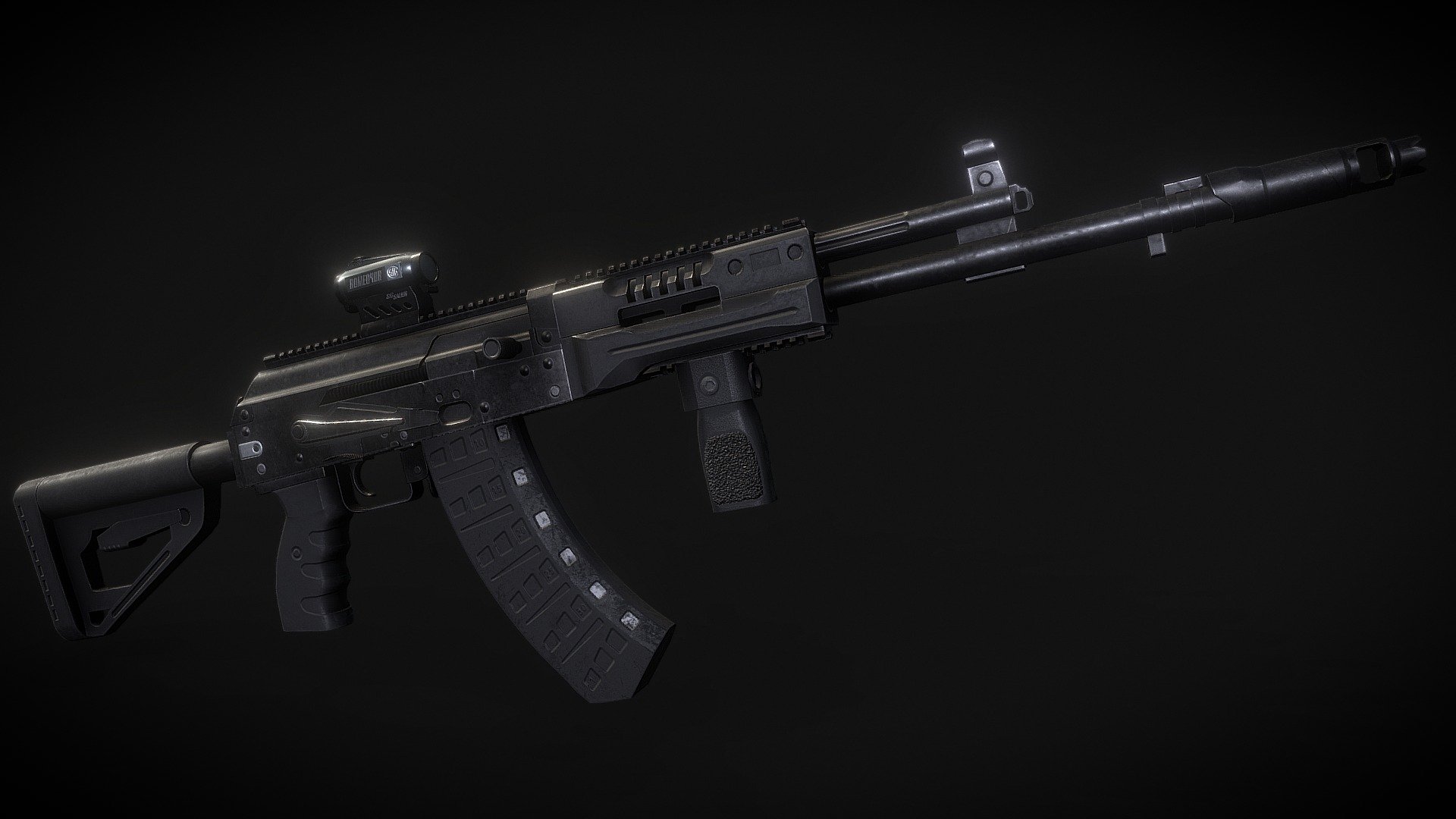 Free Gameready AK-12 - AK-12 - Download Free 3D model by rwroclav 3d model