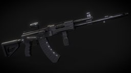 AK-12 russian, ak, ak-12, freemodel, substabcepainter, weapon, gameready