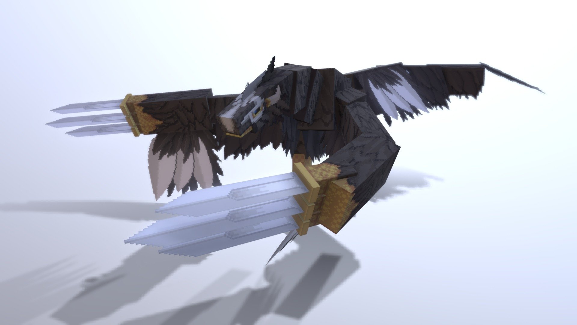 A dinosaur well adapted to the frozen tundra thanks to it's thick downy feathers. Some feathers however instead stiffin and become like blades, helping Vikazino defend itself from all sides with its wild attacks 3d model