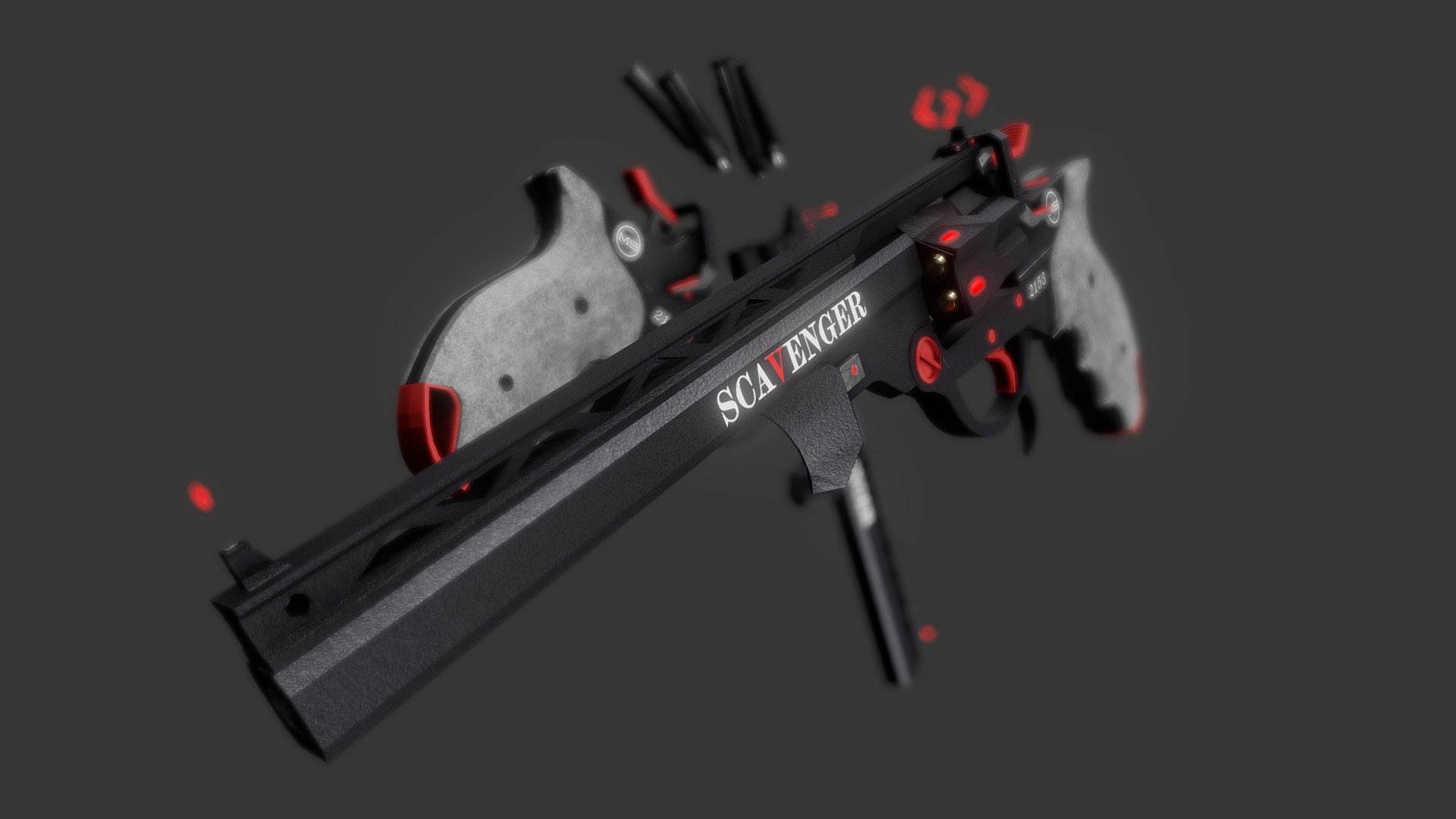 For freelance (I model what you need for payment) or any other questions, contact me directly:

Discord: Tigr#1545

Based on the concept of Master_Gecko117)
 - Scavenger M9 Revolver (Concept: Master_Gecko117) - Buy Royalty Free 3D model by TGRRRR 3d model
