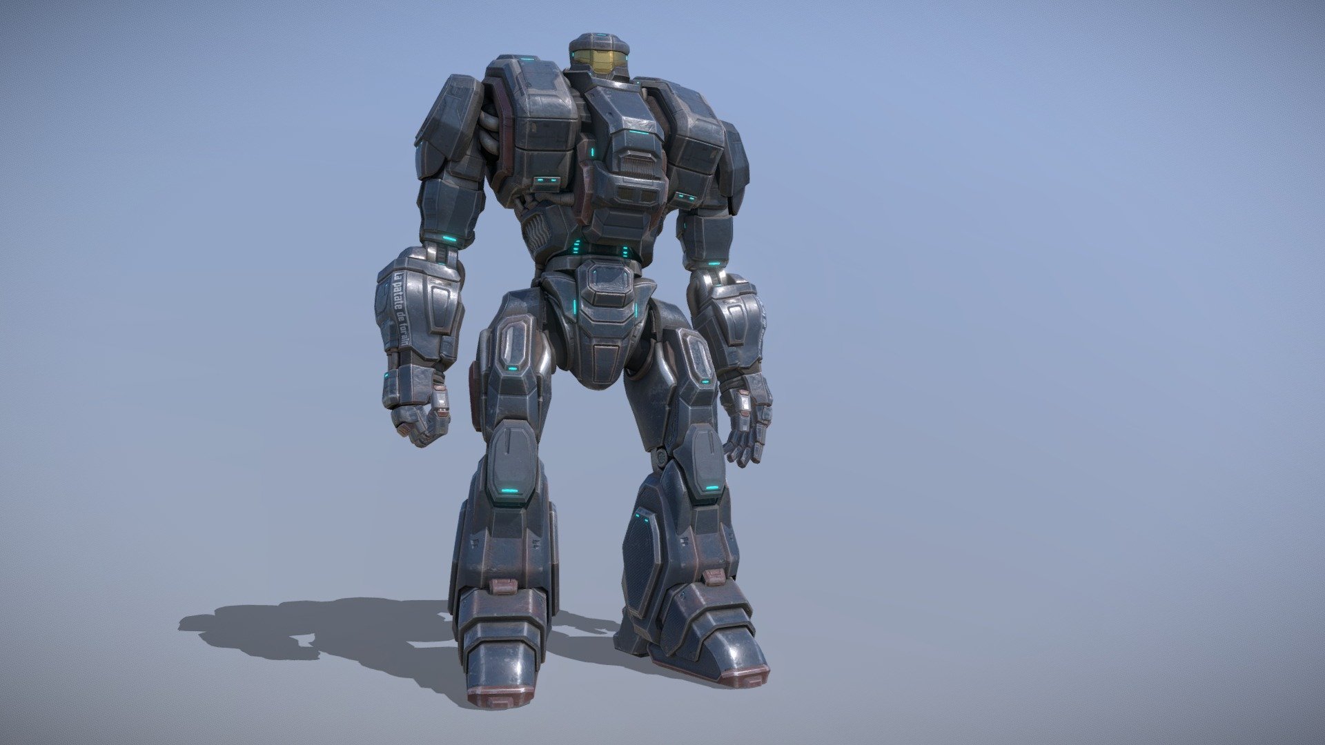 3d model i made over this week, i tried to create a French variant of the Jaegers from pacific rim (in a universe where the monsters attacked europe and other nations) it's name is a reference to the &ldquo;maquis