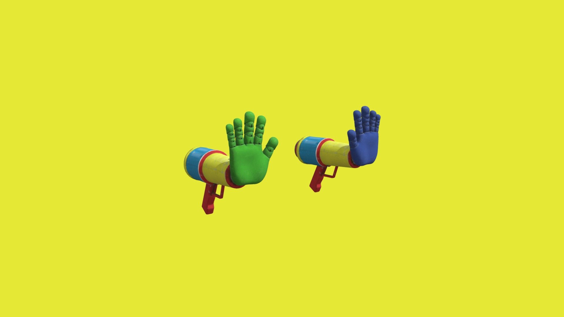 GrabPack Offical 3D models by MOB GAMES (used in poppy playtime) this GrabPack has 2 hands, a blue hand and a green hand - Chapter 2 GrabPack With 2 Hand - Download Free 3D model by Mathchop (@Matchop) 3d model
