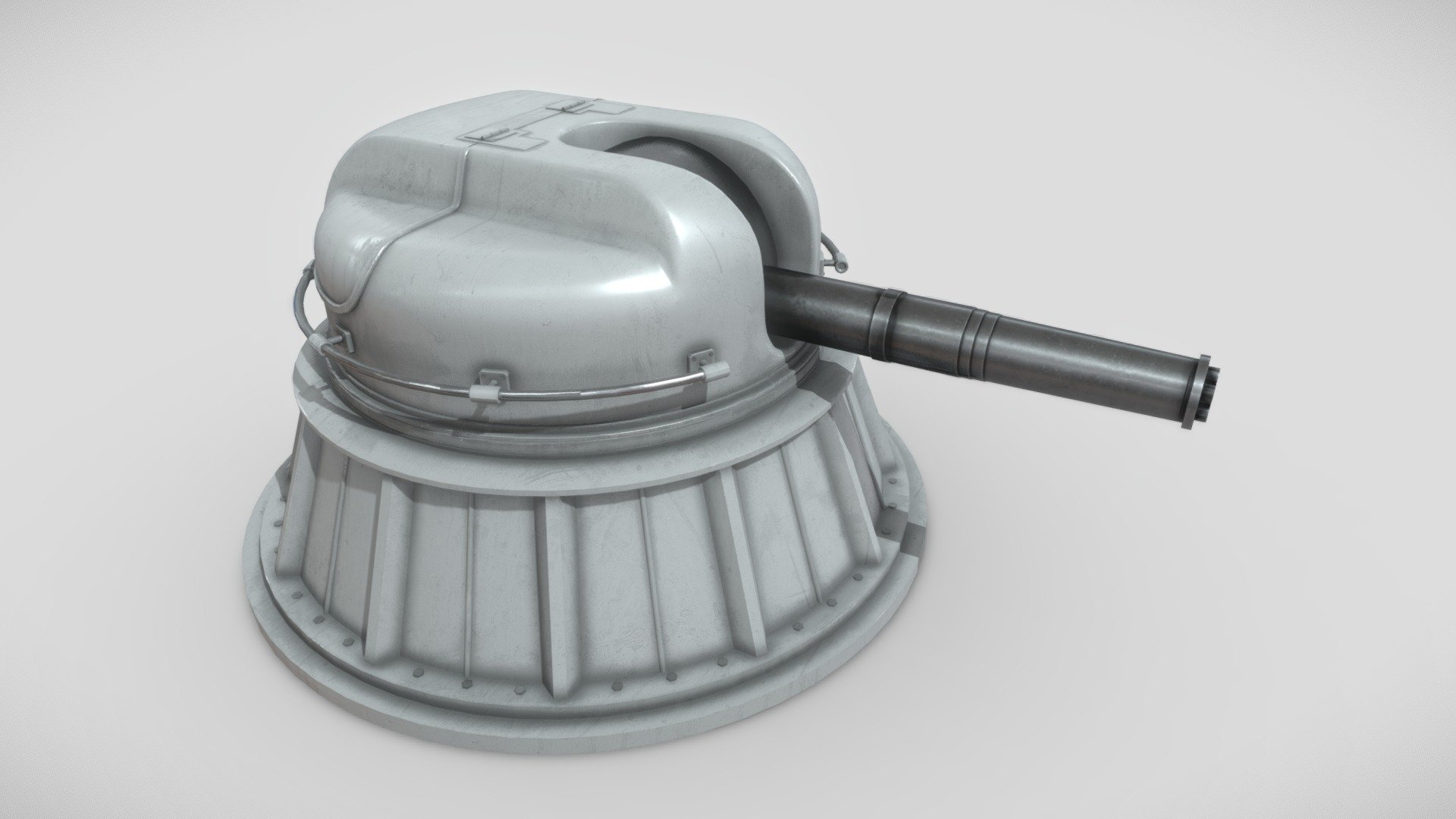 The Russian / Soviet close in weapon system is a fully automatic 30mm gatling gun.

This 3D model was created using 3ds Max, with textures designed in Substance Painter. The model has been meticulously unwrapped and divided into separate parts, enabling the base and turret to rotate seamlessly. If necessary, I am also capable of exporting the textures in various formats suitable for Unity, Unreal Engine, or V-Ray integration 3d model