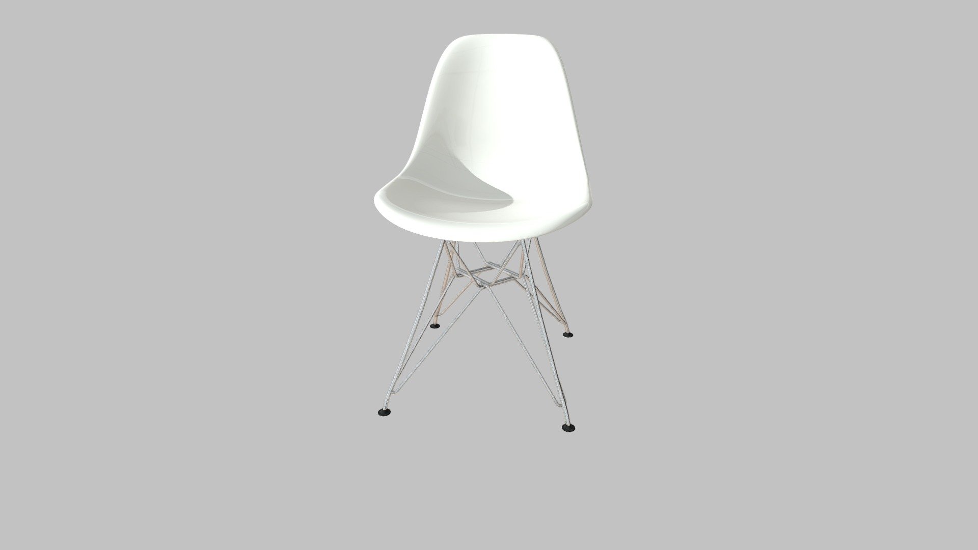 www.zuomod.com/zip-dining-chair-white

The Ultimate in Mid-Century Modern styling shine in the Zip dining or accent chair featuring molded ABS plastic seat/back supported by slim spire type chrome base with black feet 3d model