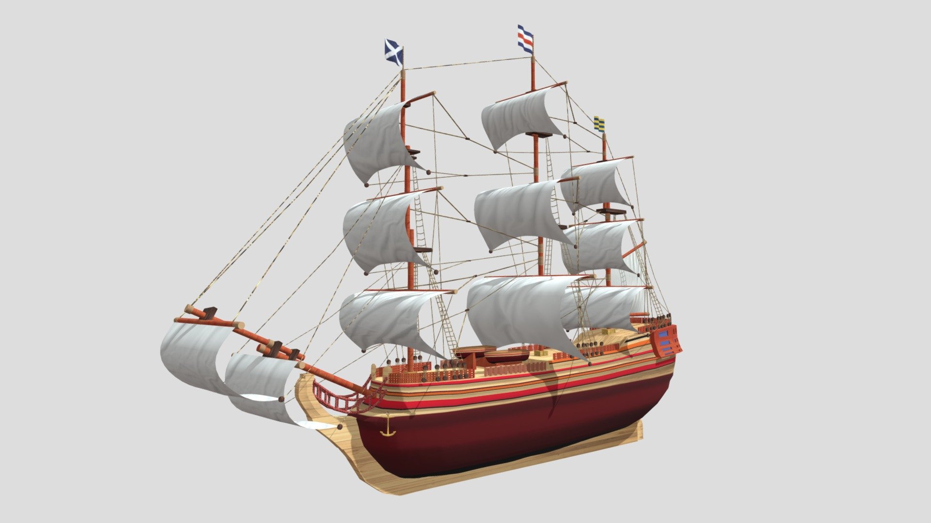 Boat 14 - Download Free 3D model by gogiart (@agt14032013) 3d model
