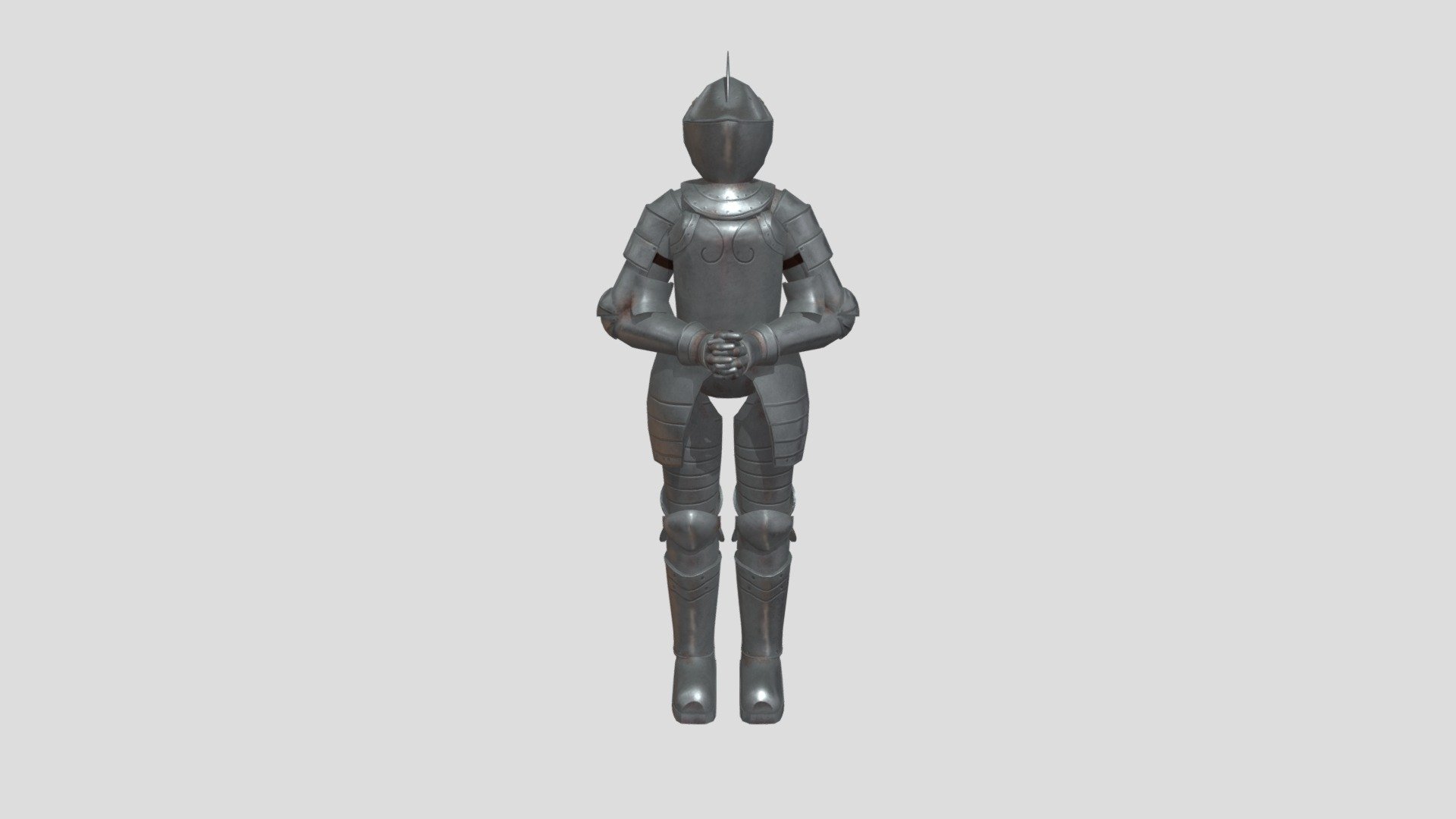 Medieval armor stand - 3D model by myrthevdmeulen 3d model
