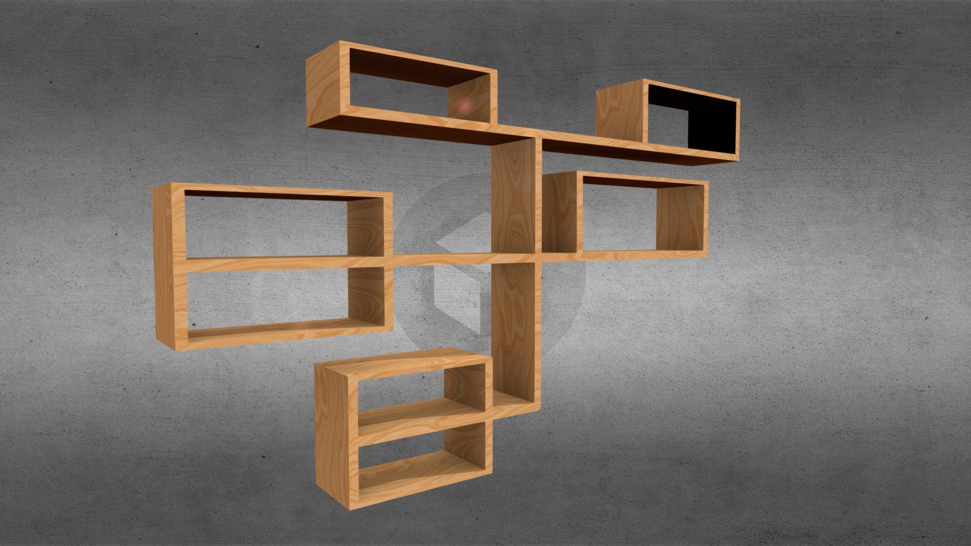 Lowpoly bookshelf - Bookshelf - Download Free 3D model by igor-tkachenko 3d model