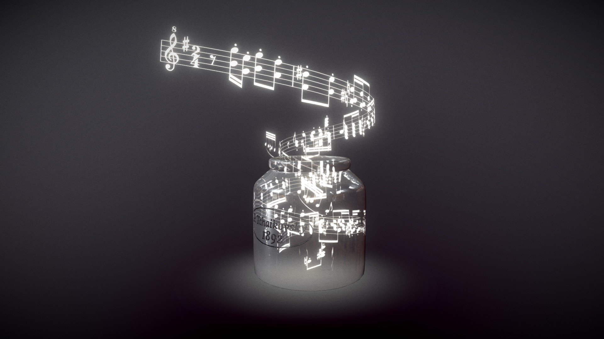 I had the idea of &ldquo;music in a jar