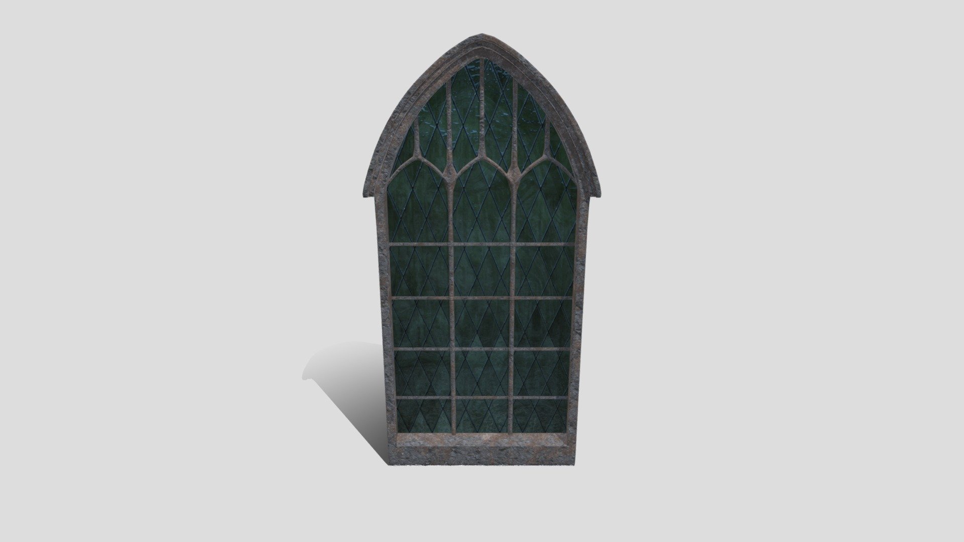 Game-ready, PBR church window 3d model
