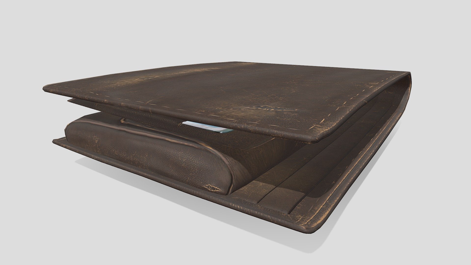 This 3D Wallet model was created based on real life images with implementation. This model is perfect for both Games and CG.

Model formats:

OBJ
FBX

Texture Files: (PNG)

4096 Diffuse Map Texture
4096 Normal Map Texture
4096 Roughness Map Texture
4096 Ambient Occlusion Map Texture 
4096 Metalness Map Texture

Textures made with Photoshop, Zbrush and Substance Painter. 

Please like, comment and follow!

P.S - The model will be available for download/buy shortly 3d model