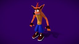 Crash Bandicoot crashbandicoot, character, game, blender, blender3d, fantasy